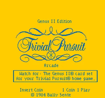 Trivial Pursuit (Genus II) screen shot title